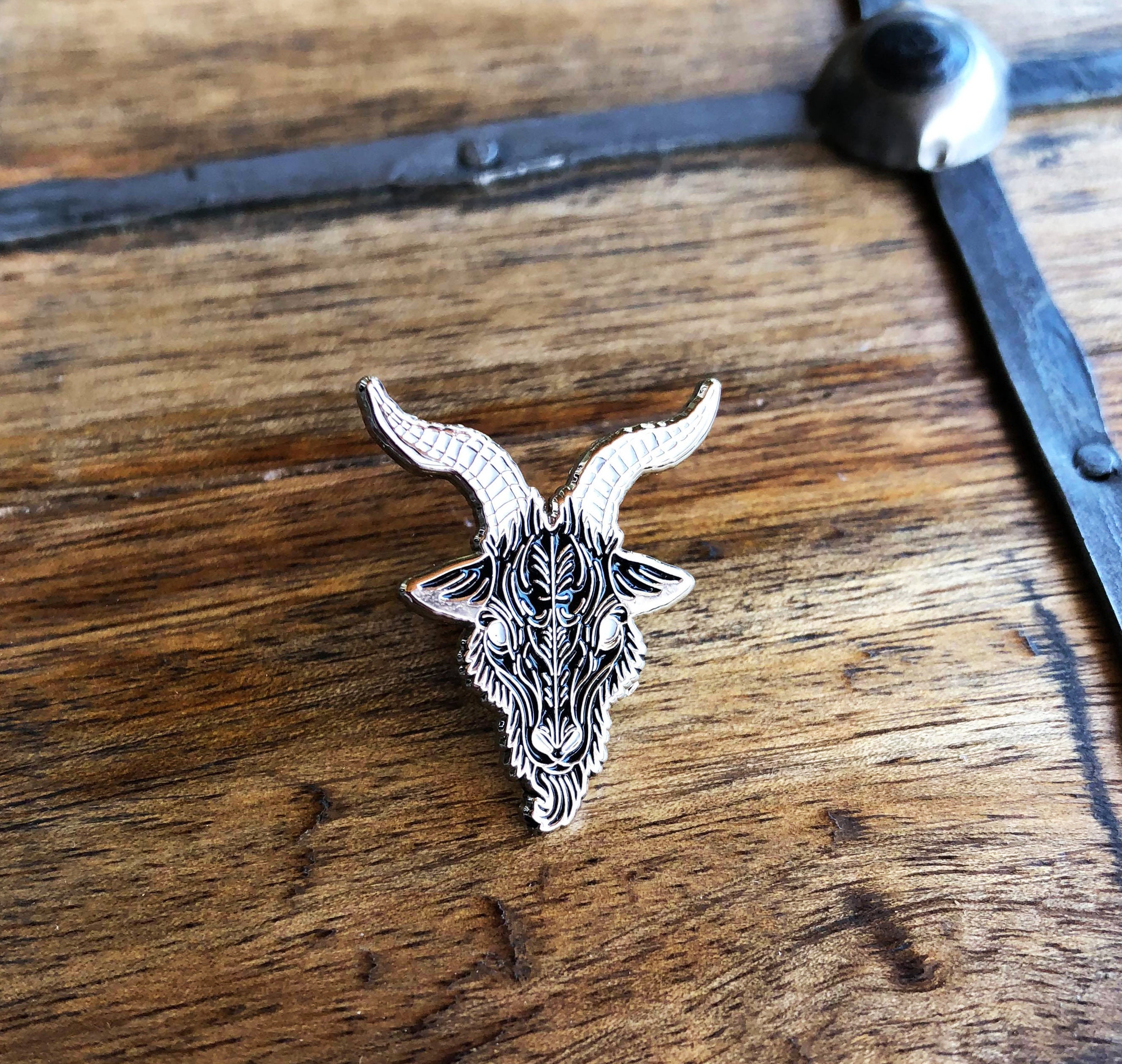SALE Horned King Goat Enamel Lapel Pin Soft Enamel & Etsy