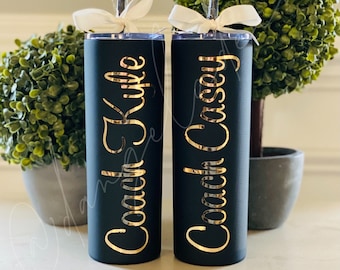 Personalized Insulated Stainless Steel Tumbler: Coach, Teacher Gift