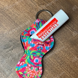 Rodan and Fields RF Chapstick , Lip Shield holder, neoprene teacher gift, gifts for her, keychain holder image 1