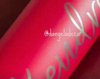 NEW! Matte Red ENGRAVED Custom 20 oz Tumbler Birthday Bachelorette Sorority Weekend Girls College Friends Lake Beach Party Boat Limo Friends