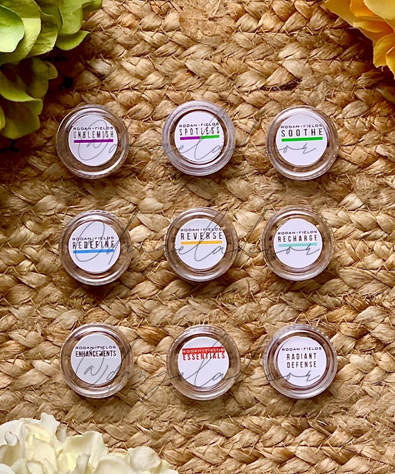 1 inch Rodan+Fields Regimen Sample Labels PDF