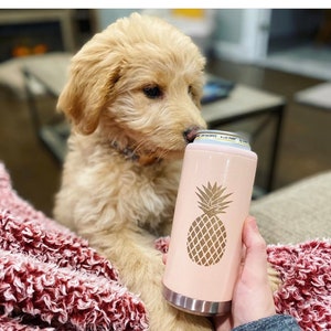 NEW Dog Paws Skinny Slim Can Cooler Hard Sparkling Seltzer Bachelorette Pool Beach Vacation Gift Lake Boat Summer Party Puppy Dad Beers Brew image 5