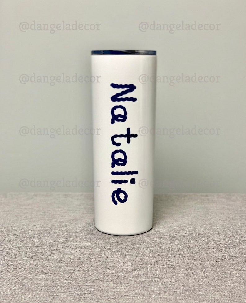 Nauti in Nantucket Flag Skinny Steel Tumbler 20oz with Sipping Lid and Straw Renter Gift