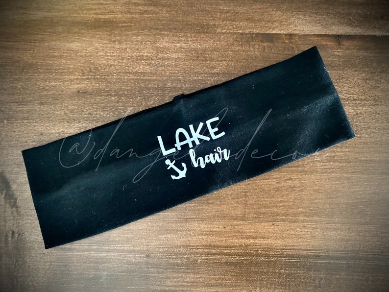 Lake Hair Personalized Headbands Renter Gift Vacation Bachelorette Bridal Girls Trip Race Team Relay image 1