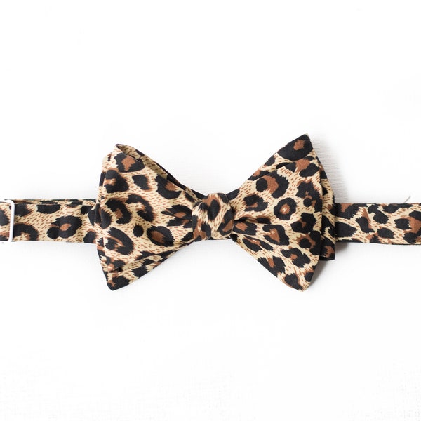 cheetah bow tie, animal print bow ties, self tie bow tie, pre tied, leopard pocket square, wedding bow tie, brown bow ties, kids animal tie