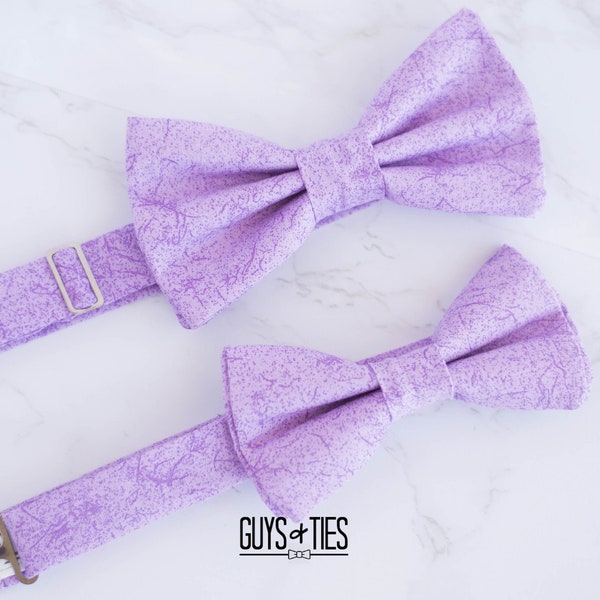 lavender bow tie, daddy and me bowtie, father son bow ties, purple wedding bow tie, ring bearer bow tie, lilac bow ties for men, boys bowtie