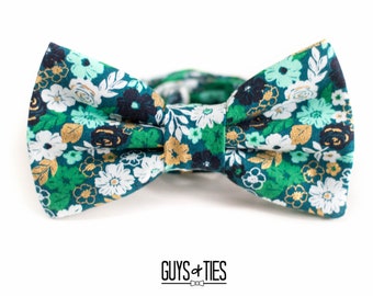 Mens Boys Martinique Banana Leaf Pre-tied Wedding Party Bow Ties Mens Boys Martinique Banana Leaf Pre-tied Wedding Party Bow Ties
