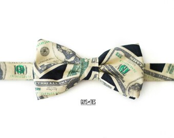 Money Bow Tie Etsy - green money bow tie dollar bill bow ties mens funny bowtie dollars self tie bow tie boys cash bow ties american bowtie fun dog bowtie