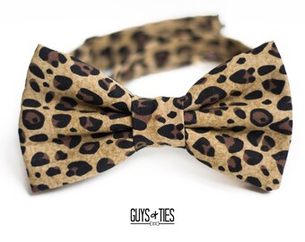 Zebra and Snow Leopard Prints Choose Tiger Baby Boy/'s Animal Print Bow Ties