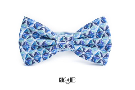 Business Adjustable Bow Tie For Mens Pre Tied Wedding Bow Tie Yellow Wave Points