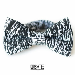 black and white bow tie, nature wood pattern bow ties, mens unique bowties, fun black bow tie, boys black bow ties, father son bowties