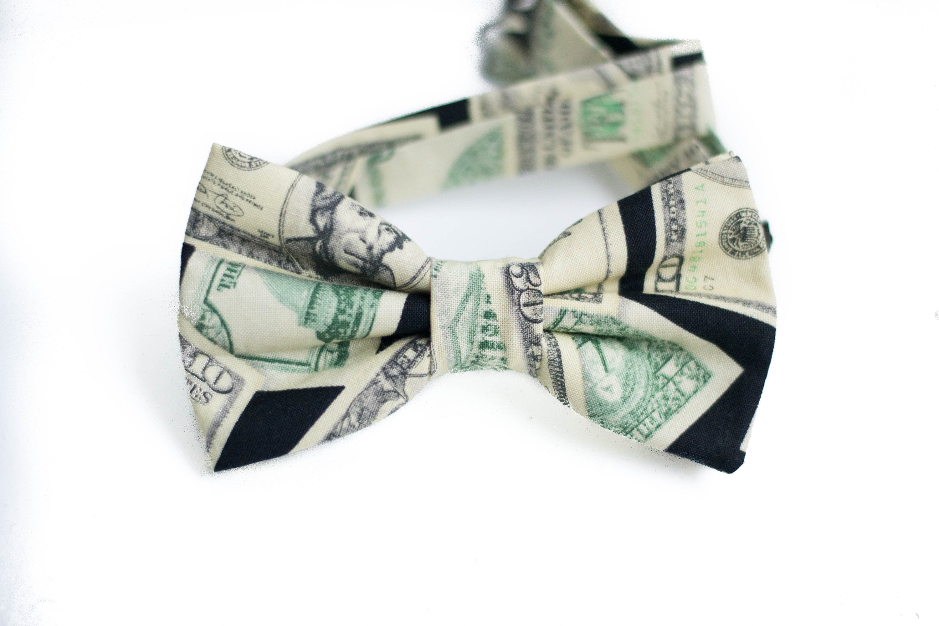 Green Money Bow Tie Dollar Bill Bow Ties Mens Funny Bowtie - Etsy