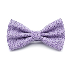 lavender purple mini flowers bow tie, packed floral bow ties, pastel wedding bow tie for groomsmen, pocket square, kids boys toddler bowties