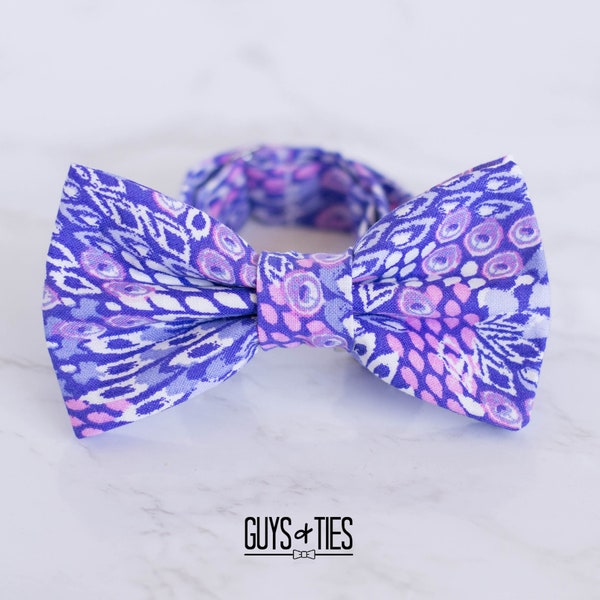 artsy purple bow tie for men, lilac wedding groomsmen bowties, lavender pastel Easter bow tie, boys purple bowtie, abstract bow tie for kids