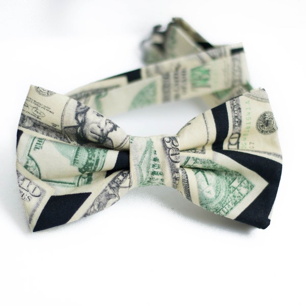 green money bow tie, dollar bill bow ties, mens funny bowtie, American bowtie, fun dog bowtie, wall street bow tie, millionaire rich bowties