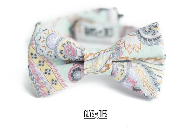 Designer Cotton Bow Tie Adjustable Bowtie for Baby Boys and Kids