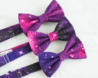 galaxy bow tie and suspenders