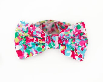 colorful confetti bow tie, pink and blue bow ties, paint splatter bow tie for men, boys multicolor bow tie, fun birthday bow tie, dog bowtie