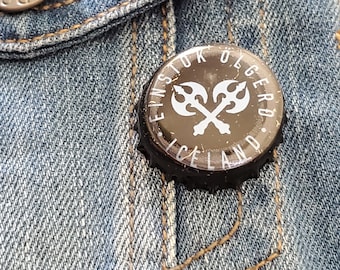 Broche de tampa de garrafa islandesa Einstok - Viking - Islândia - Presente
