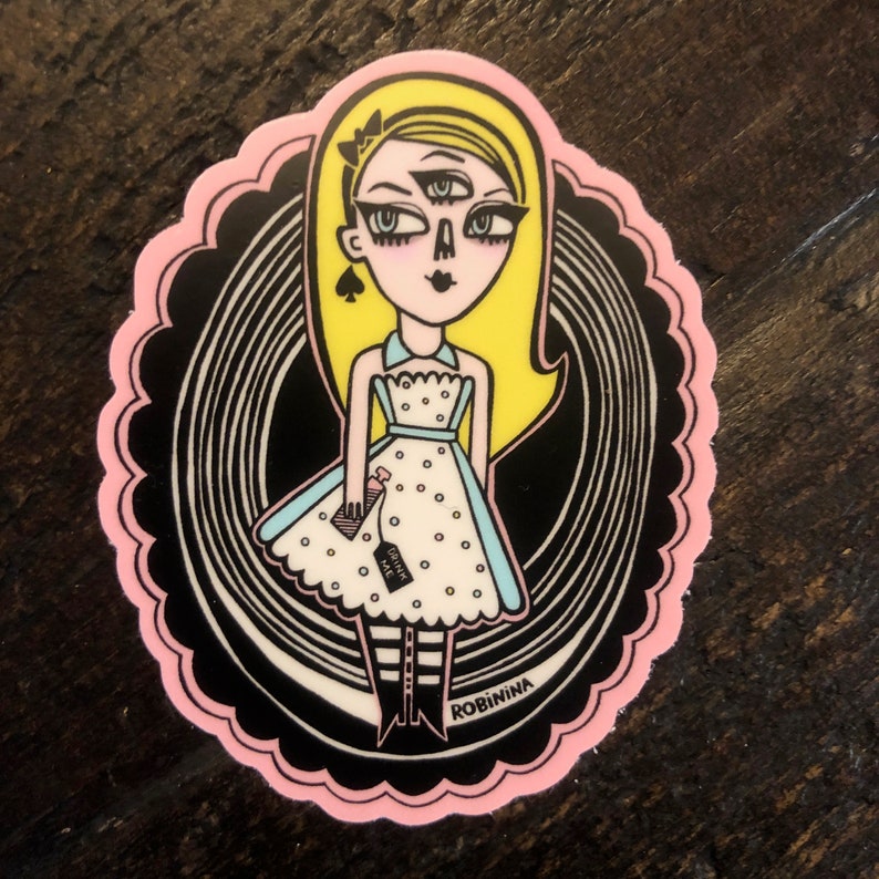 Alice in Wonderland Vinyl Sticker Drink Me Etsy Norway
