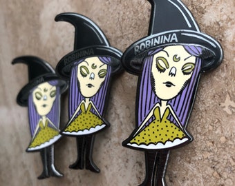 Witch enamel pin