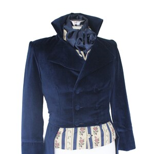 Made To Order Men's Handmade Velvet Deluxe Mr.Darcy Regency Victorian Tailcoat Made To Order XS, S, M, L, XL