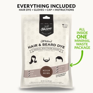 Medium Brown Henna Hair Dye - Etsy