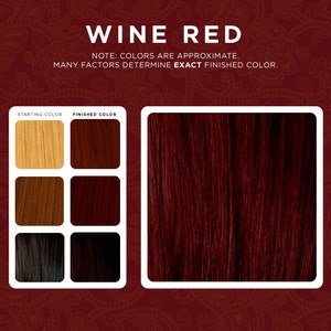 Wine Red Henna Hair Dye image 2