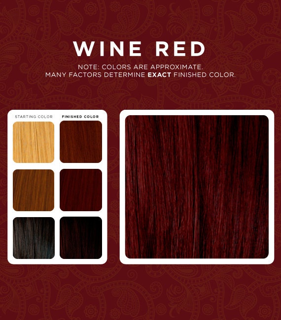 Wine Red Henna Hair Dye - Etsy