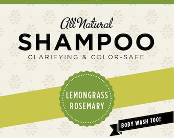 Lemongrass Rosemary Organic Shampoo (Trial Size)