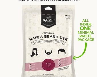 Wine Red Henna Beard Dye