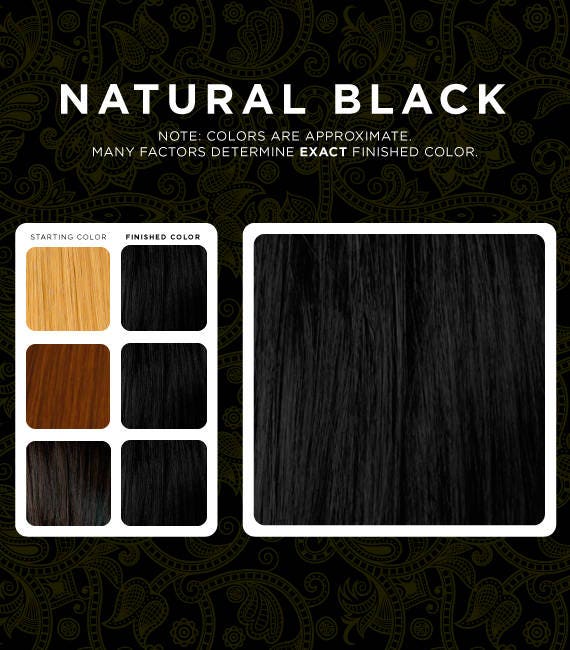 Natural Black Herbal Hair Dye - Etsy
