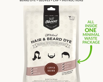 Copper Brown Henna Beard Dye