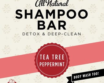 Tea Tree Peppermint Organic Shampoo Bar