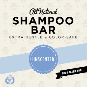 Unscented Organic Shampoo Bar