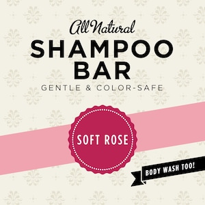 Soft Rose Organic Shampoo Bar