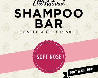 Soft Rose Organic Shampoo Bar