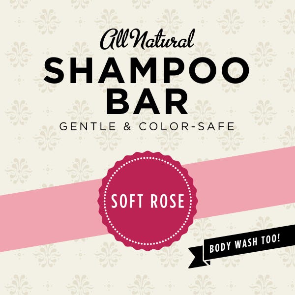 Soft Rose Organic Shampoo Bar