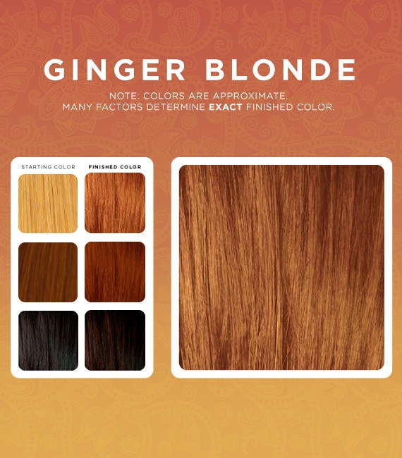 Ginger Blonde Henna Beard Dye Etsy