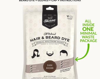 Dark Brown Henna Beard Dye
