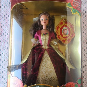Belle Holiday Princess Doll - Special Edition Beauty & the Beast; Enchanted Christmas; Disney 1997 in Package