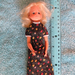 Sunshine Family Stephie/Stephanie Doll - Wife, Mom Doll Wearing Print Maxi Dress, Sandals
