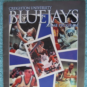 Creighton University Blue Jays Game Program - Dated 12/4/1993 - Creighton Vs. UNO