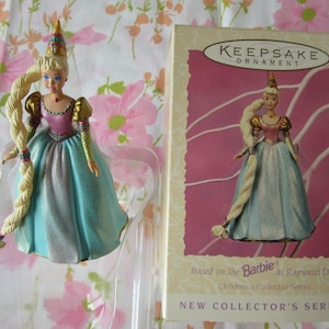 Hallmark Ornament Barbie as Rapunzel Doll, Children&#39;s Collector Series - 1997 Spring Collection