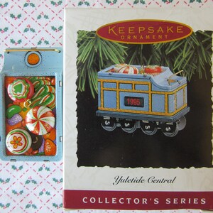 Hallmark Ornament - Yuletide Central- Christmas, &quot;Tender Car&quot; - 2nd in Series, 1995, w/Box