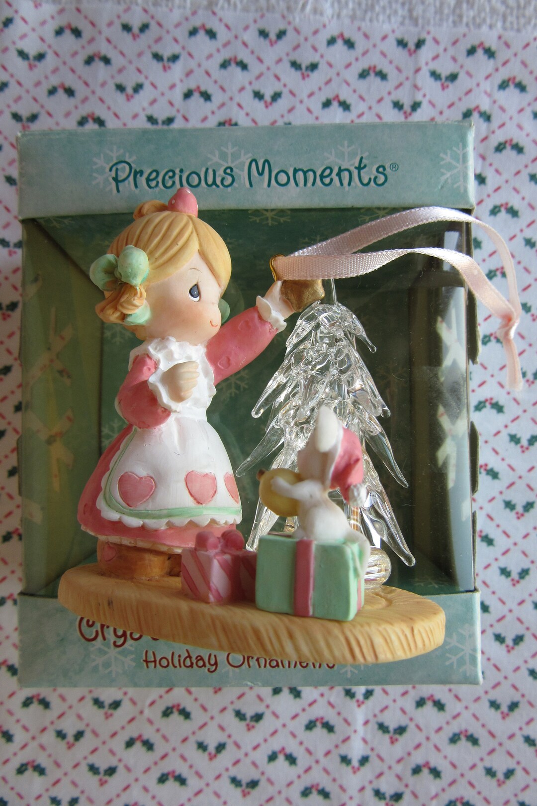 Precious Moments Christmas Ornament Crystal Clear Memories Girl W ...