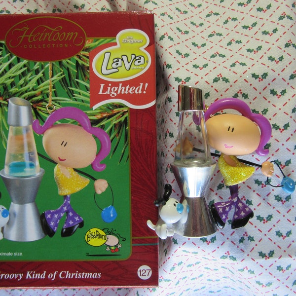 Carlton Ornament - Groovy Kind of Christmas - Lighted, 2002 - w/Box