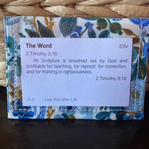 Scripture Memory Verse Pack // Rifle Paper Co. Blue & Bronze Floral