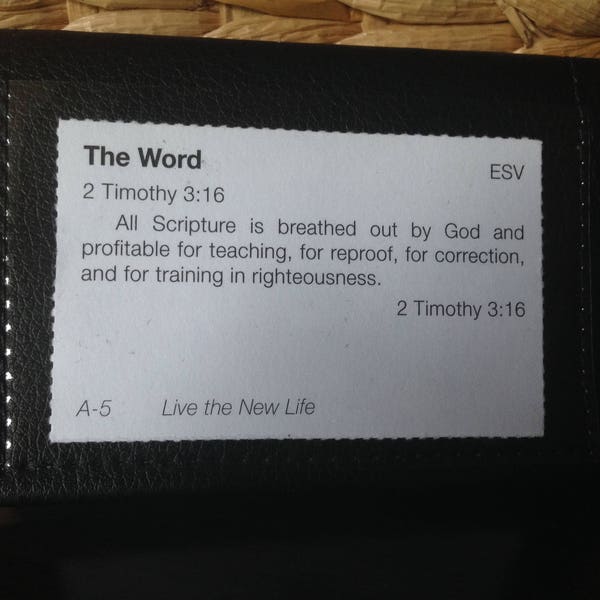 Scripture Memory Verse Pack // Black Leather