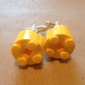 LEGO® Manschettenknöpfe, gelb &#39;Sunshine&#39;